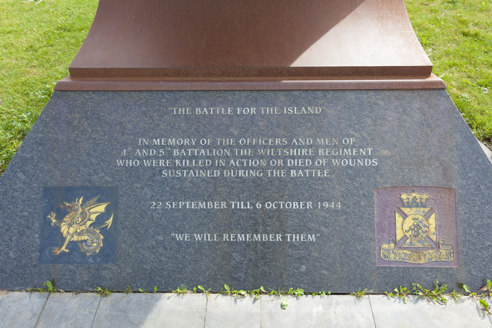 Monument Wiltshire Regiment Arnhem Schuytgraaf #3