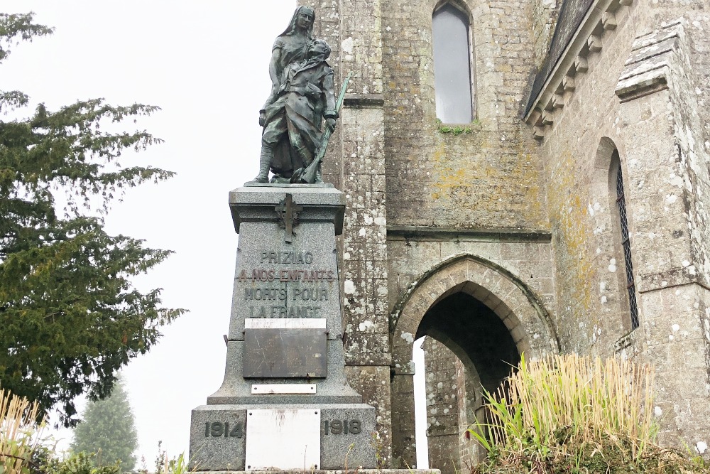 Oorlogsmonument Priziac