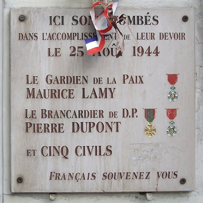 Gedenkteken Maurice Lamy en Pierre Dupont
