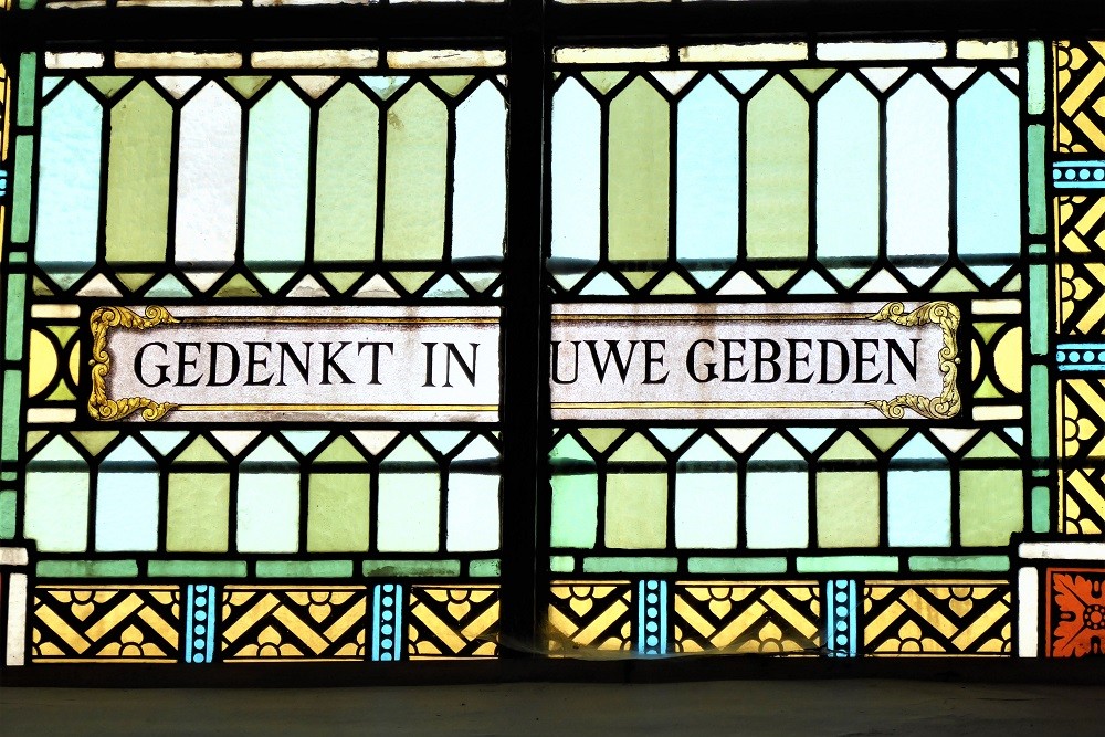 Stained Glass Windows St. Onkomena Church Bavegem