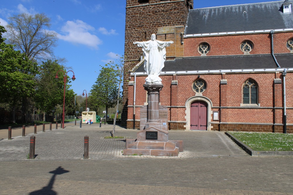 Oorlogsmonument - Heilig Hartbeeld Messelbroek