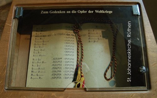 Remembrance Book St. Johanneskirche