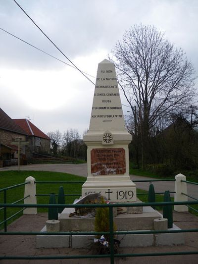 Oorlogsmonument Bonnevaux-le-Prieur