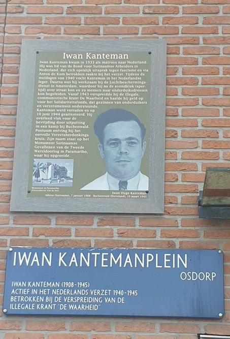 Memorial Plates De Aker Iwan Kantemanplein #2