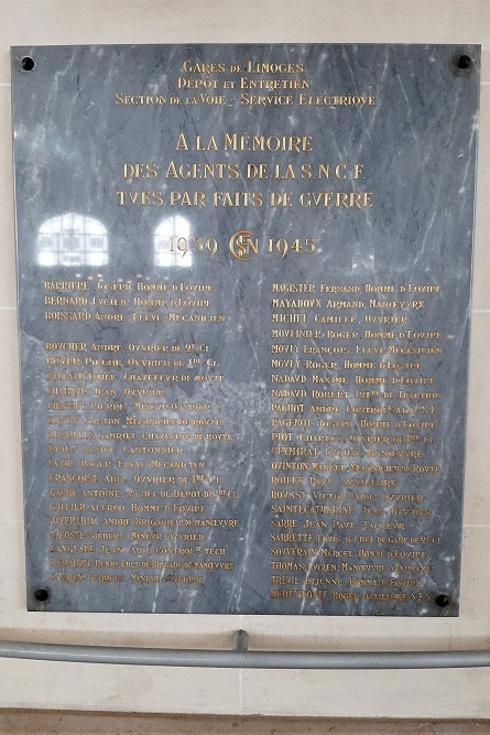 Memorial Railway Employees Limoges-Bénédictins #4