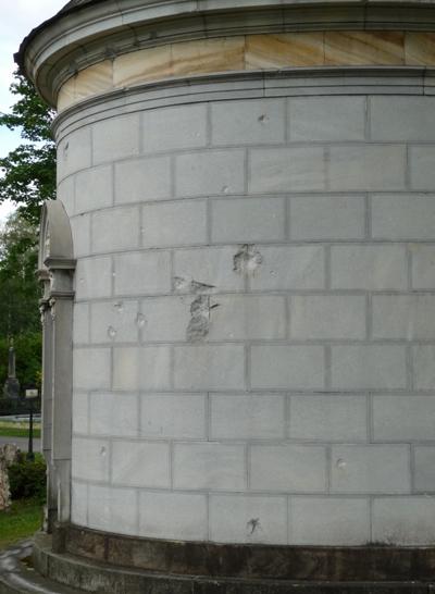 Bullet Impacts Grave Memorials Klagenfurt-Annabichl #2