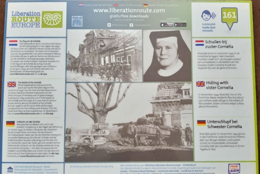 Liberation Route Marker 161: Hiding with sister Cornelia #2