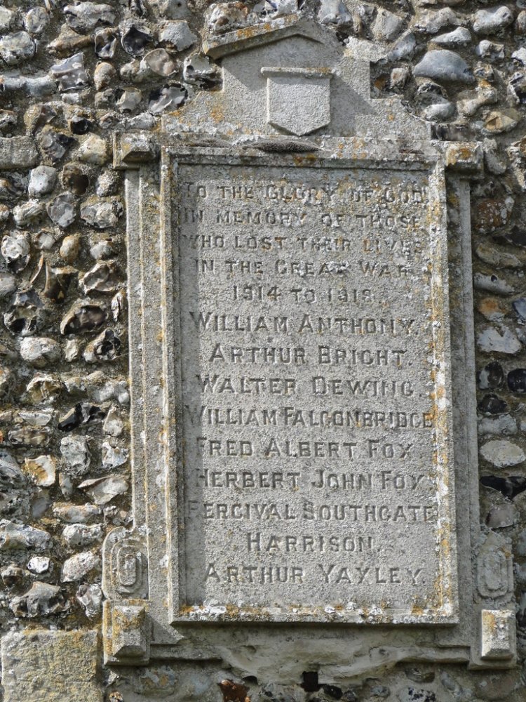 Monument Eerste Wereldoorlog Houghton-in-the-Dale