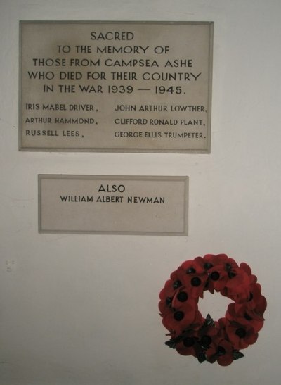 War Memorial St John the Baptist Church