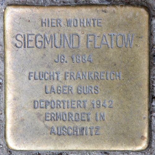 Stolperstein Damaschkestrae 22 #1