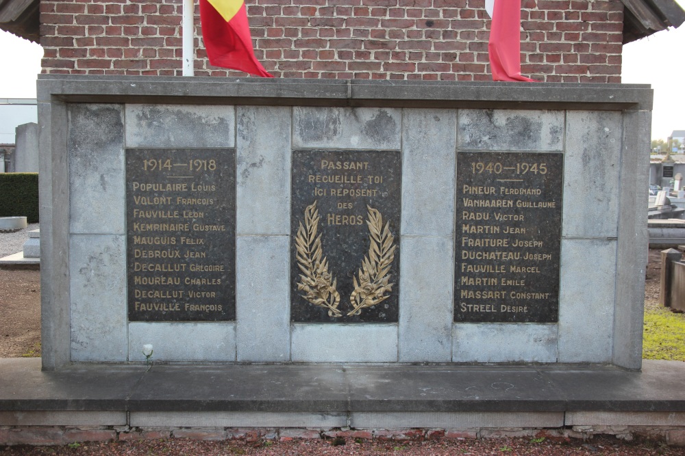 Oorlogsmonument Begraafplaats Hannut #2