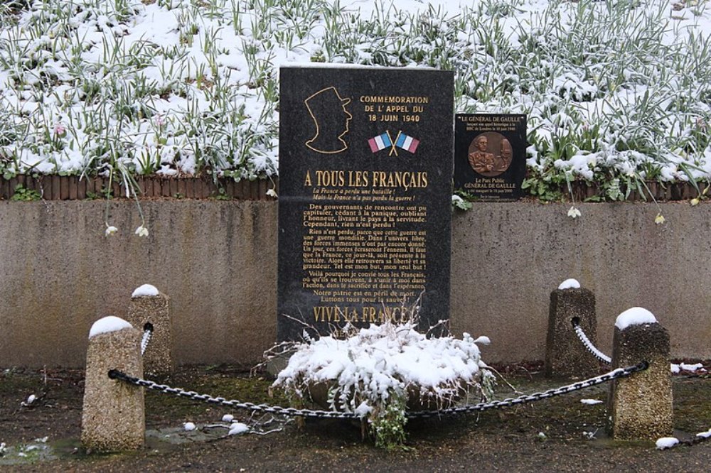 Monument Toespraak Generaal de Gaulle