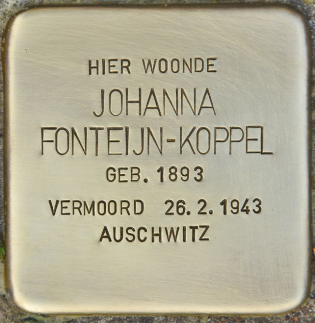 Stolpersteine Van Steenbergenlaan 22 #2