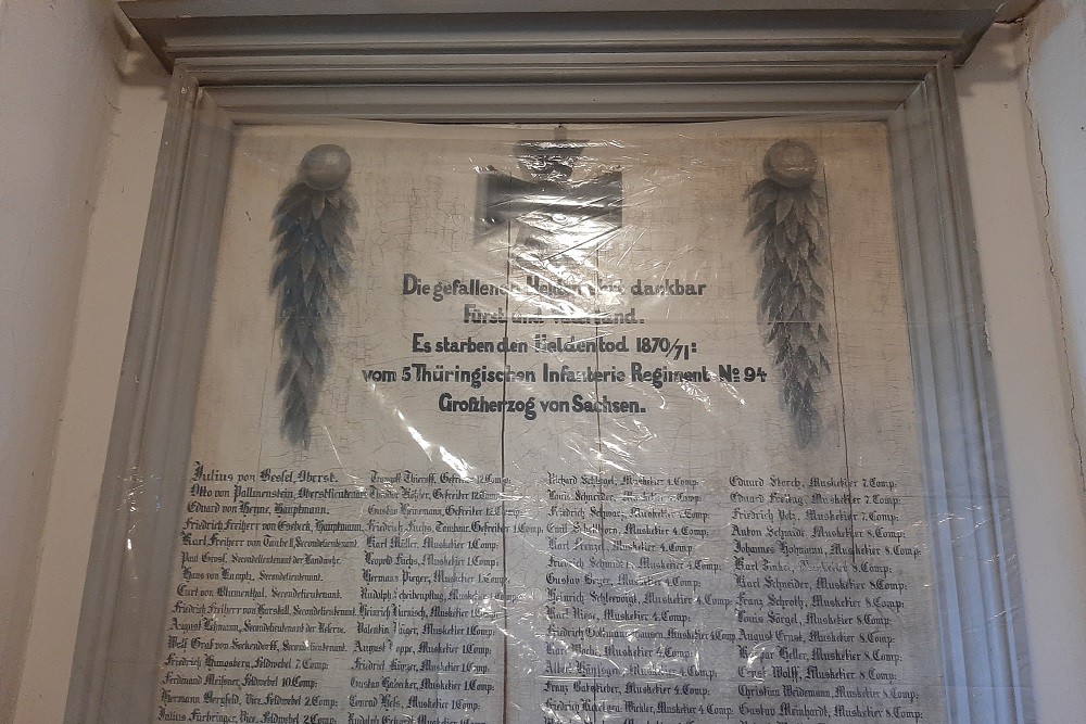 Memorial 5. Thüringisches Infanterie-Regiments 