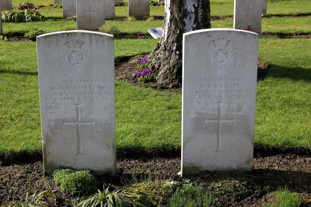 Oorlogsbegraafplaats van het Gemenebest Westoutre British Cemetery #3