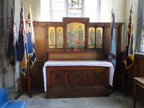 Oorlogsmonument St. Peter and St. Mary Church Stowmarket #1