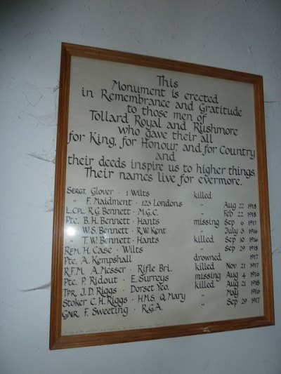 War Memorial St. Peter ad Vincula Church