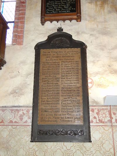 War Memorial Dorfkirche Lohmen #1