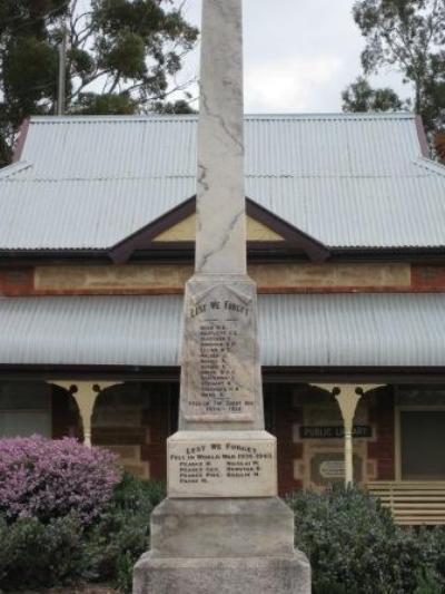 War Memorial Watervale