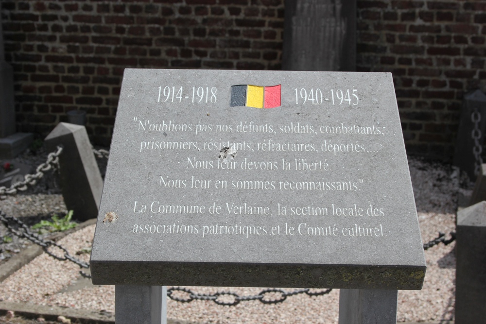 Commemorative Plate Cemetery Seraing-le-Chteau #2