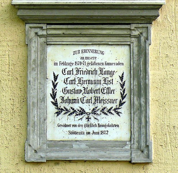Franco-Prussian War Memorial Sttteritz #1