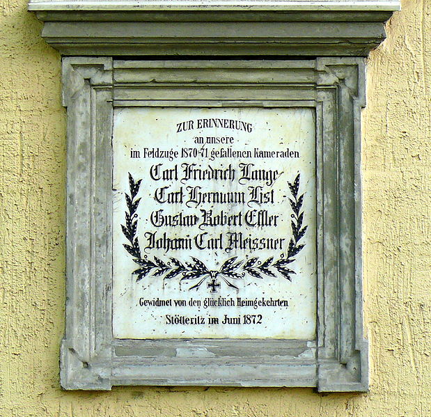Monument Frans-Duitse Oorlog Stötteritz #1