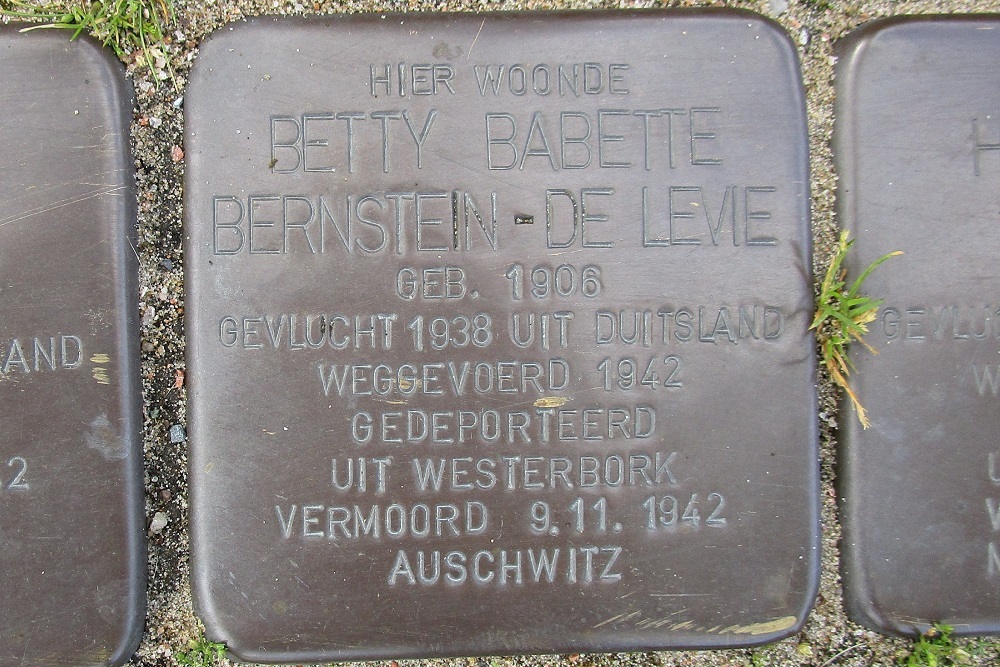 Stolpersteine Wilhelmina Druckerstraat 10 (voorheen Emmastraat 28) #3