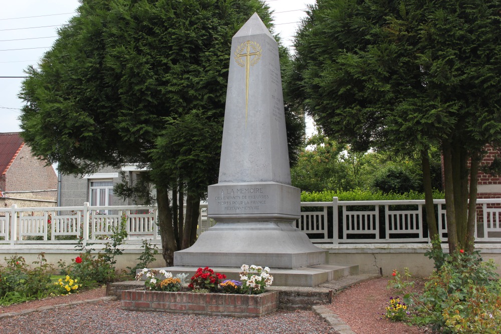 Oorlogsmonument Moeuvres