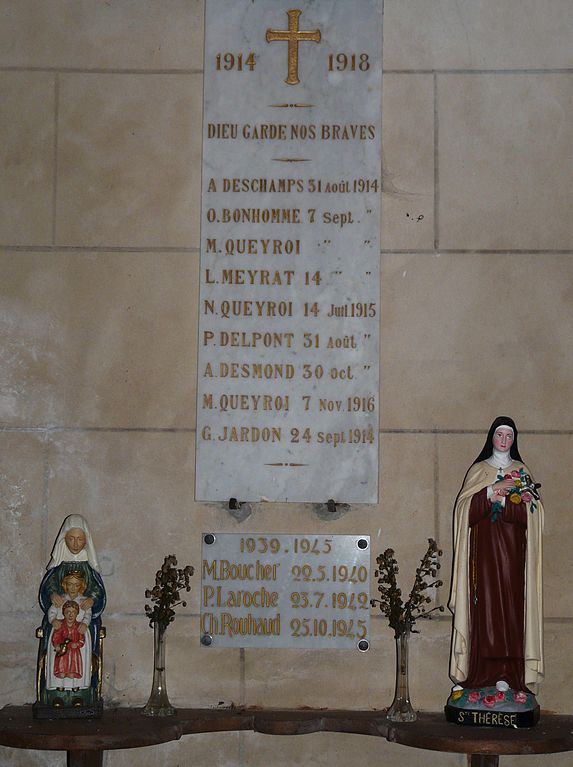 Oorlogsmonument Saint-Antoine-d'Auberoche