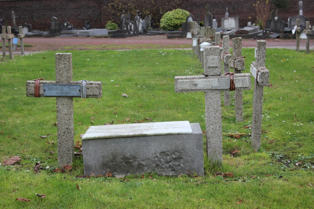 Commemorative Plate Russian and Polish Soldiers Cemetery Robermont