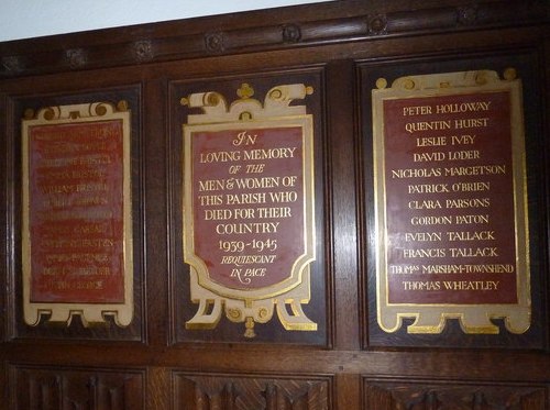 War Memorial St Nicholas Church