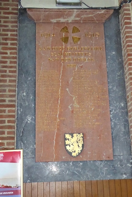 Gedenkteken Sint-Egidiuskerk Sint-Gillis-Dendermonde #3