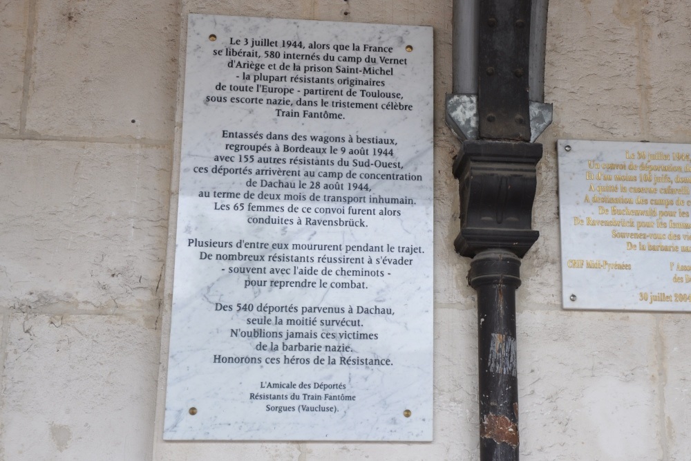 Memorials Gare de Toulouse-Matabiau