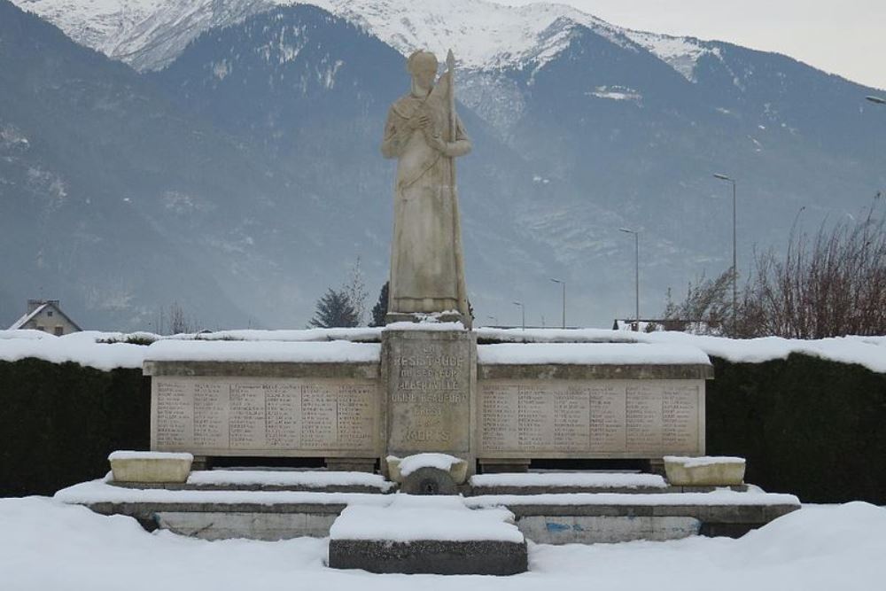 Monument Omgekomen Verzetsstrijders Albertville,Ugine, Beaufort en Grsy