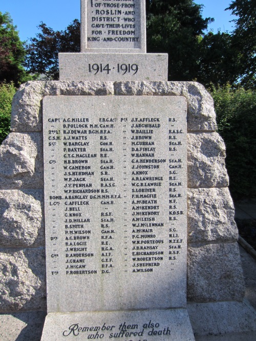 War Memorial Roslin #5