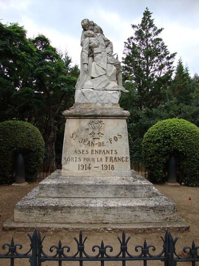 Oorlogsmonument Saint-Jean-de-Fos