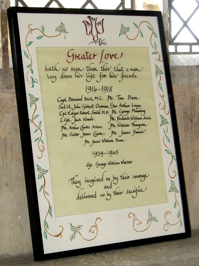 War Memorial All Saints Church