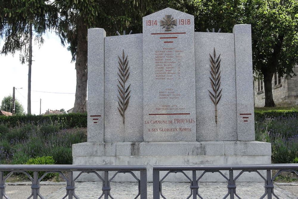 Monument Eerste Wereldoorlog Prouvais