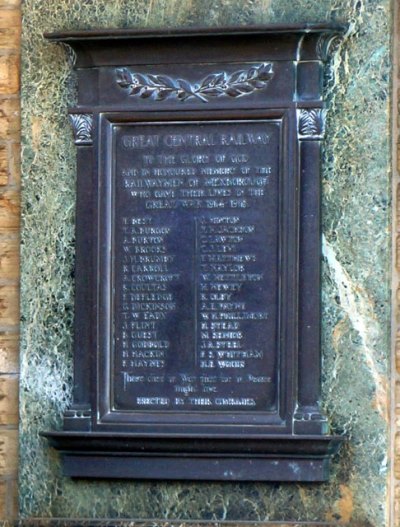 Oorlogsmonument Spoorwegmedewerkers van Mexborough #1