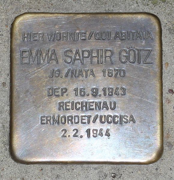 Stolpersteine Via Mainardo 15 #3