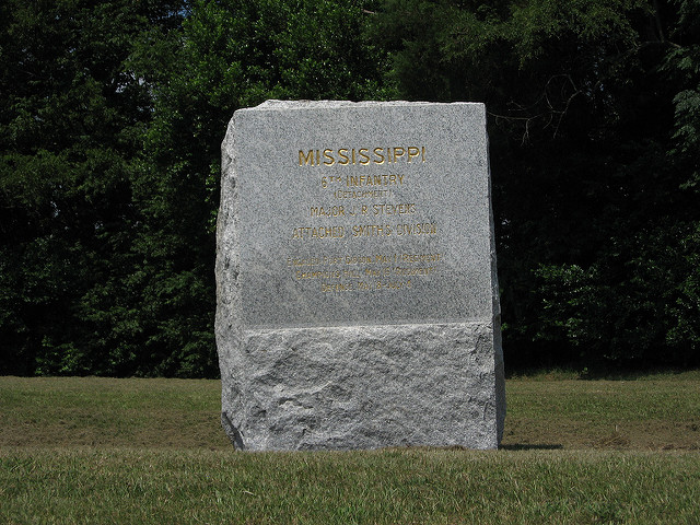 Monument 6th Mississippi Infantry Detachment