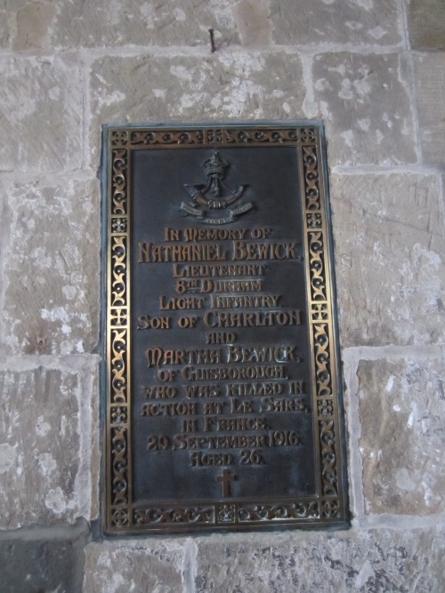 Memorials St Nicholas Church Guisborough #4