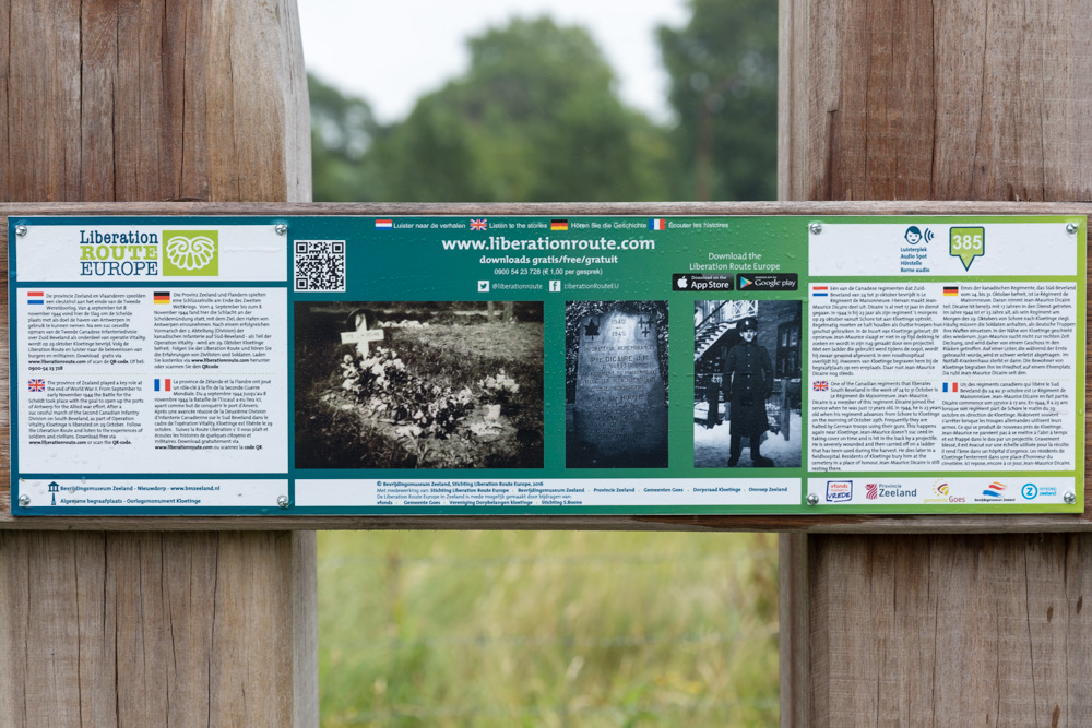 Liberation Route Marker 385: Canadese bevrijder komt om het leven in Kloetinge #3