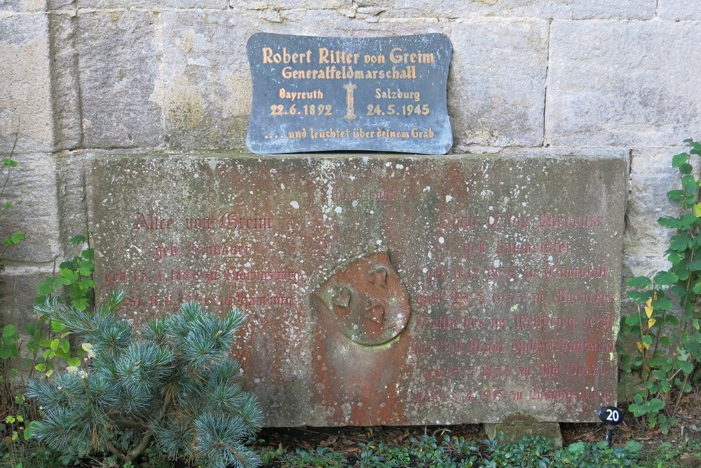 Plaque Robert von Greim Bebenhausen