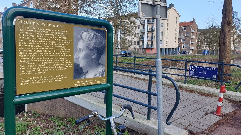 Memorial Plates Slotermeer Hester van Lennepbrug #2