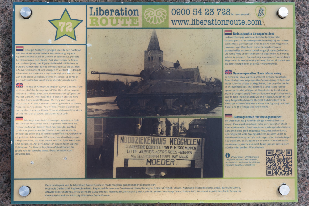Liberation Route Marker 072: Rescue operation Rees labour camp #2