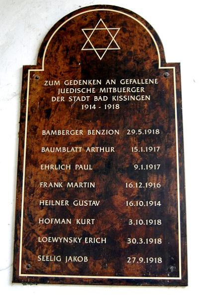 Memorials Jewish Cemetery Bad Kissingen #1