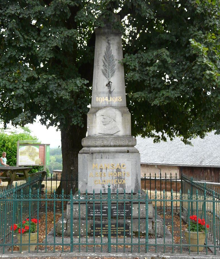 Oorlogsmonument Mansac