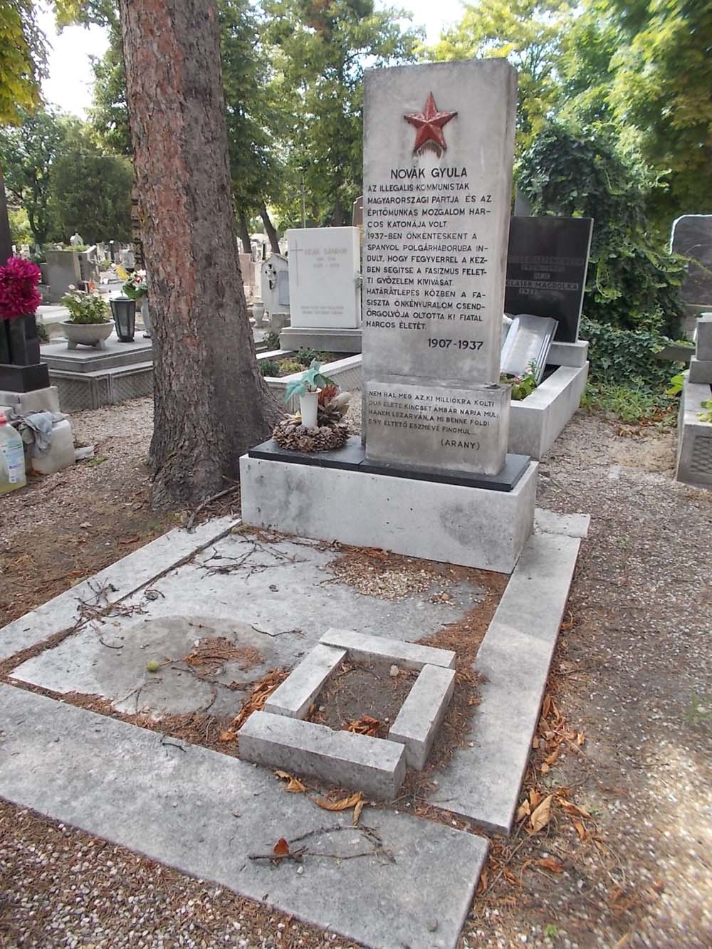 Oorlogsgraf Spanjestrijder Novák Gyula #1