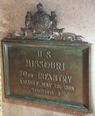 Positie-aanduiding Aanval van 30th Missouri Infantry & 31st Missouri Infantry (Union) #1